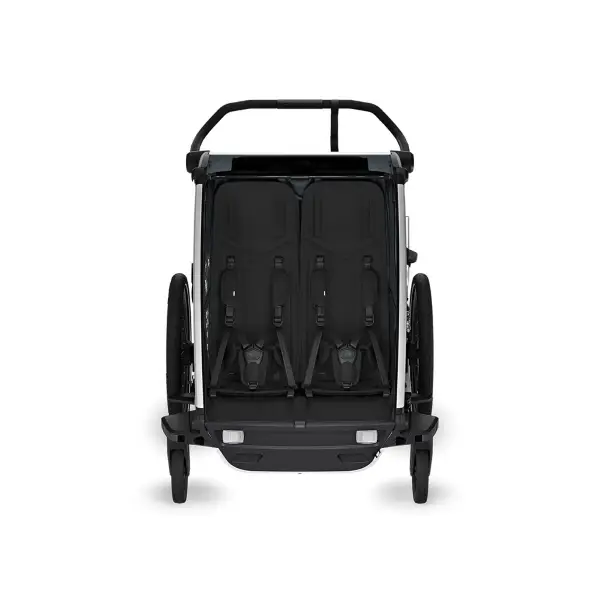 Carrellino Porta Bimbi Multisport E Passeggino Thule Chariot Cross 2 Double Dark Slate #2
