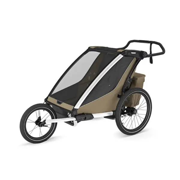 Carrellino Porta Bimbi Multisport E Passeggino Thule Chariot Cross 2 Double Faded Khaki #2