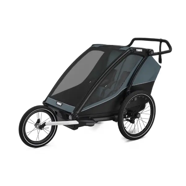 Carrellino Porta Bimbi Multisport / Passeggino Thule Chariot Cab Dark Slate - image
