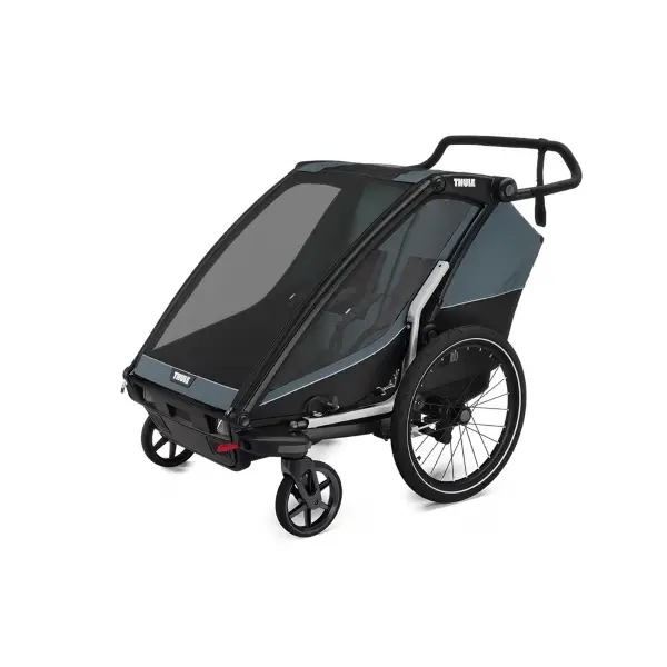 Carrellino Porta Bimbi Multisport / Passeggino Thule Chariot Cab Dark Slate #2