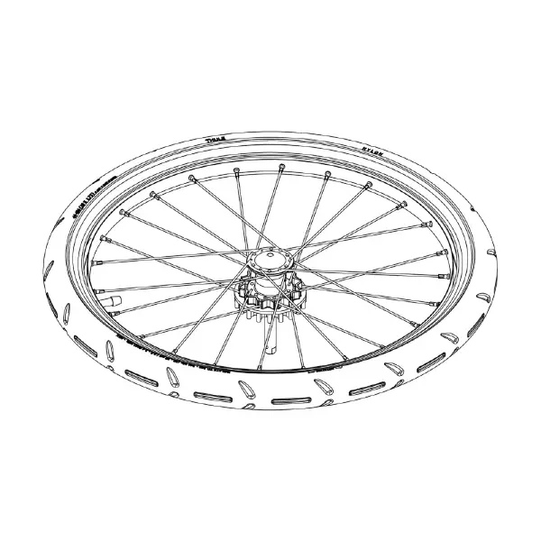 Ruota Posteriore Sinistra Per Courier - image