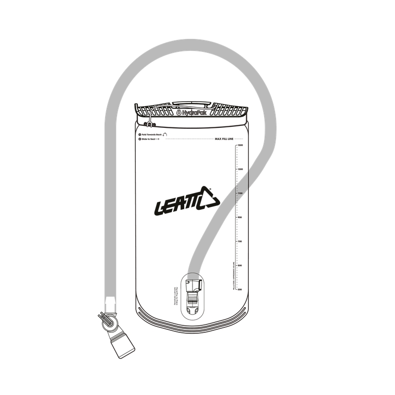 Sacca Idrica HydraPak 1.5L Con Tubo Valvola A Morso Degree Clear