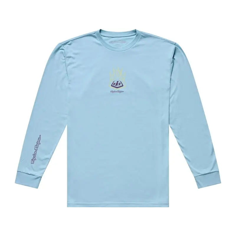 Long Sleeve T-Shirt Flame2 Dawn Blue Size M - image
