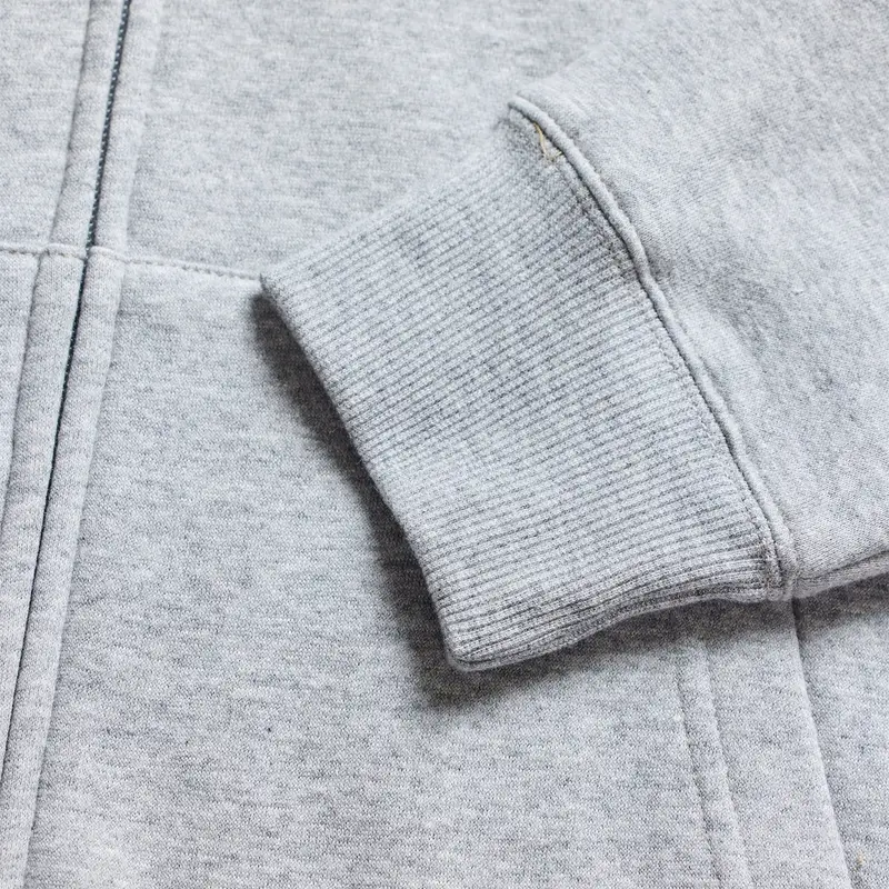Signature Zip-Up Hoodie Grey Melange Size L #4