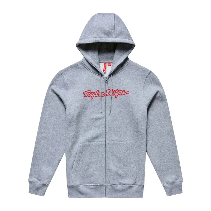 Sudadera Signature Con Cremallera Gris Melange Talla XL - image