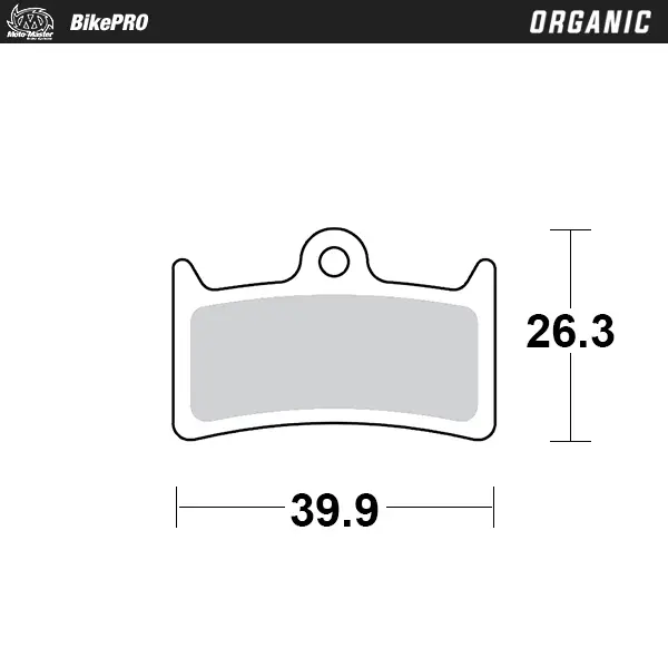 Plaquettes de frein de vélo organiques avec composé de résine pour un faible bruit - Hope V4 #2