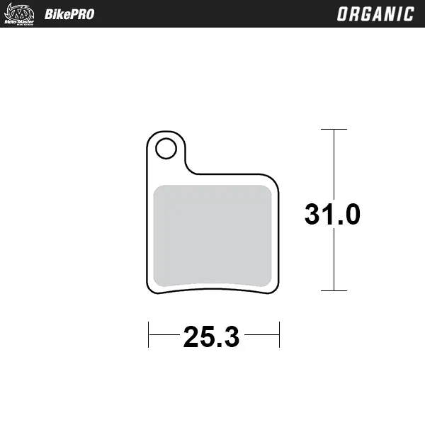 Plaquettes de frein de vélo organiques avec composé de résine pour un faible bruit - Giant MPH #2