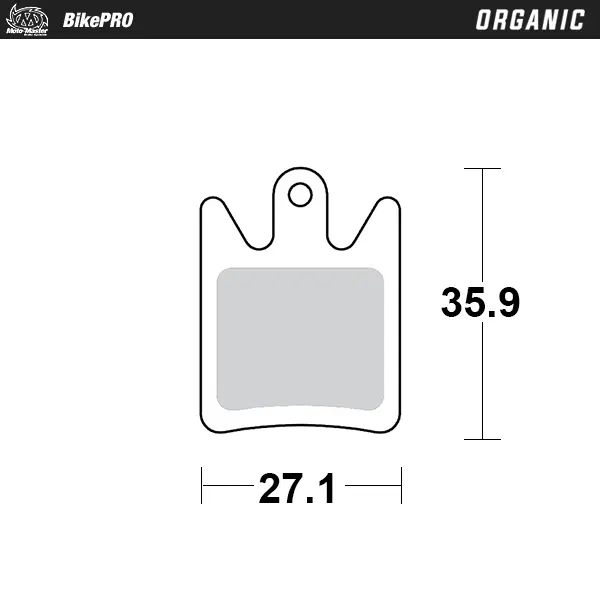 Organische Fahrradbremsbeläge mit Harzmischung für geringe Geräuschentwicklung – Hope Moto V2 #2