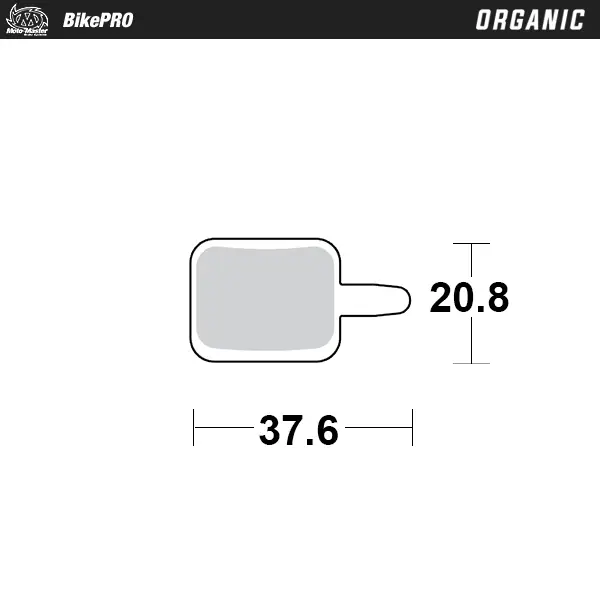Organische Fahrradbremsbeläge mit Harzmischung für geringe Geräuschentwicklung – Assess E-Solex, mec #2