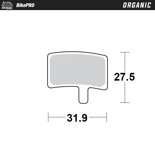 Organische Fahrradbremsbeläge mit Harzmischung für geringe Geräuschentwicklung – Hayes Stroker Trail #2