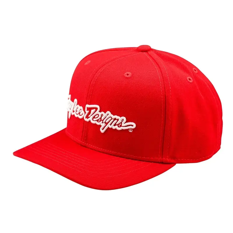 Boné Snapback Curvado Assinatura Vermelho Tamanho Único - image