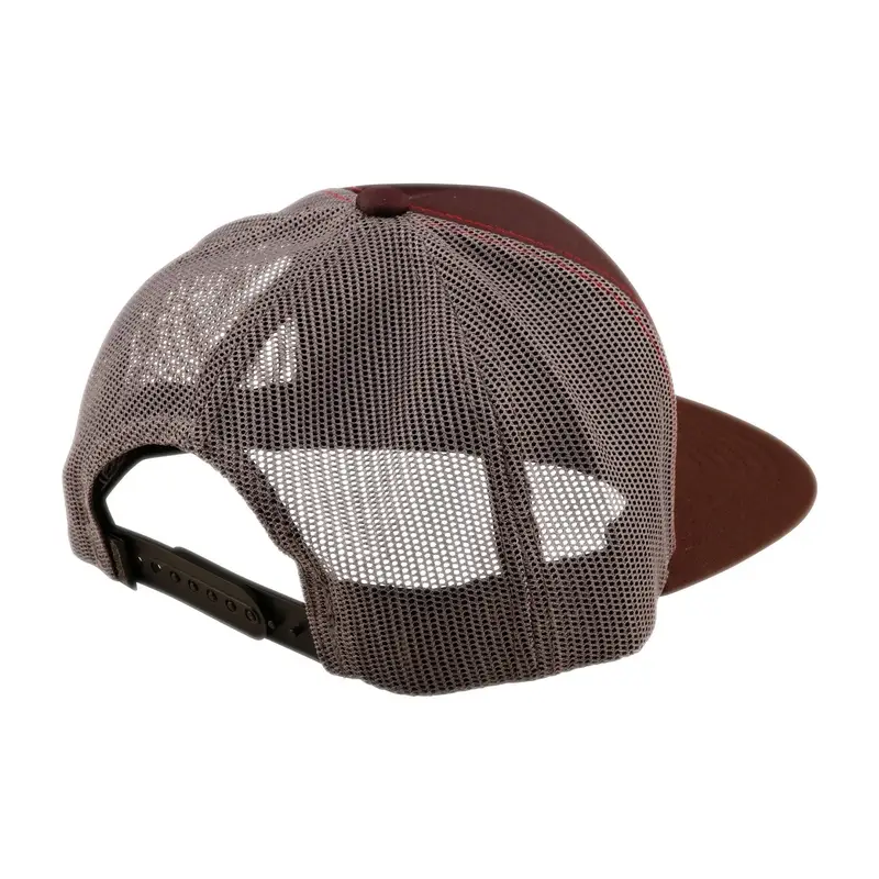 Snapback Flat Trucker Cap Peace Out Chocolate One Size #1