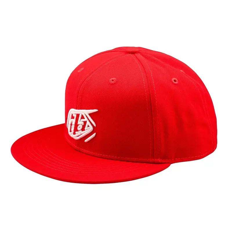 Snapback Flat Badge Red Cap One Size - image