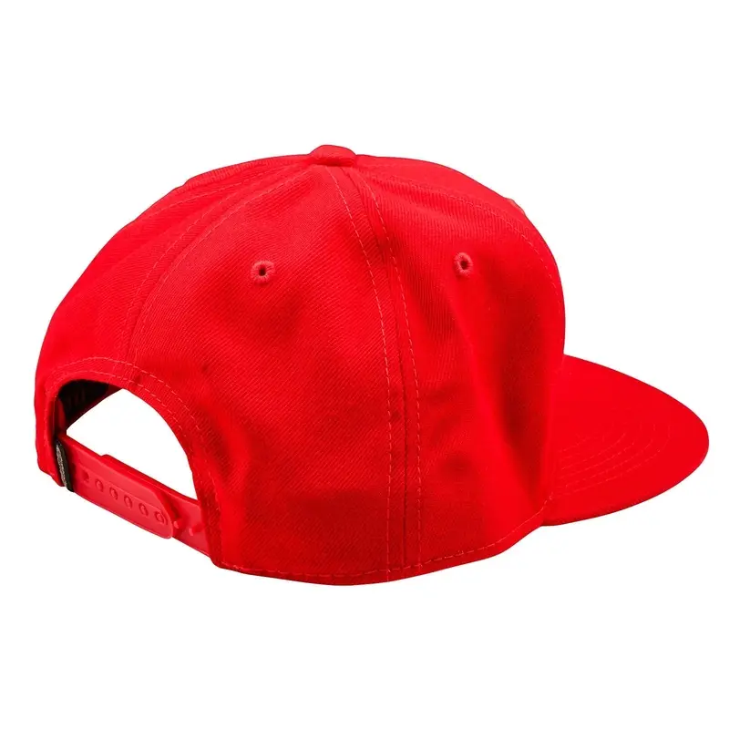 Snapback Flat Badge Red Cap One Size #1
