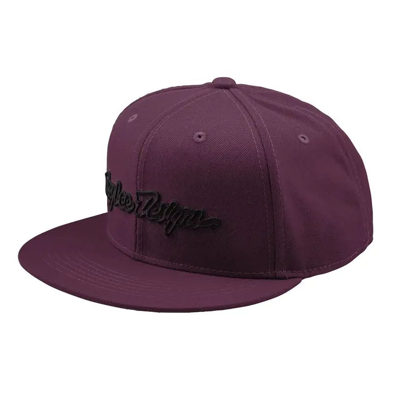 Snapback Flat Signature Sangria One Size Hat - image