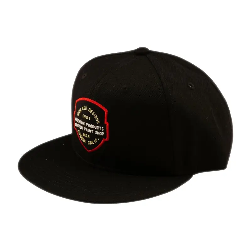 Snapback Flat Imprint Black Cap One Size - image