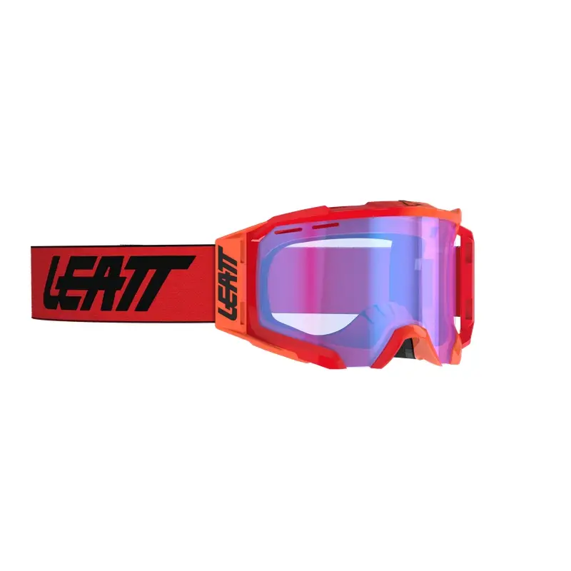 Maschera MTB Velocity 5.0 MTB Iriz Rosso Lente Blu 26% - image