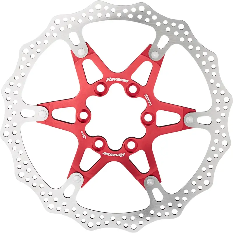 Disco Freno in Alluminio/Acciaio 160mm Argento/Rosso - image