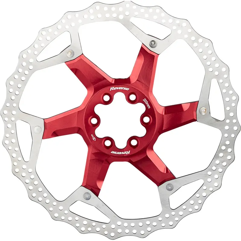 Disco Freno in Alluminio/Acciaio 203mm Argento/Rosso - image