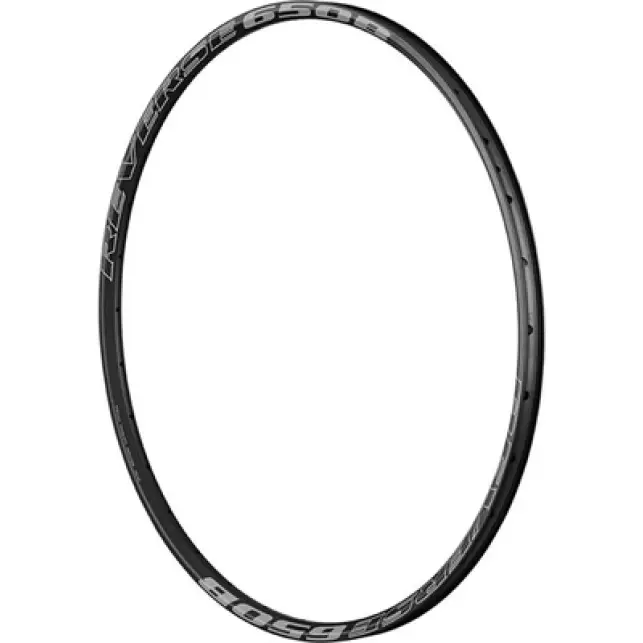 Cerchio 650B XC Dextro Alluminio Nero/Grigio F/Valve ERD 562.5mm 32 Fori - image
