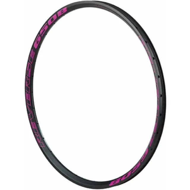 Cerchio 650B AM/EN Dextro Alluminio Nero/Fucsia F/Valve A:6.3 ERD 560.5mm 32 Fori - image