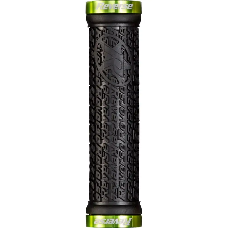 Manopole Stamp Lock-On 30mm x 135mm Nero/Verde - image