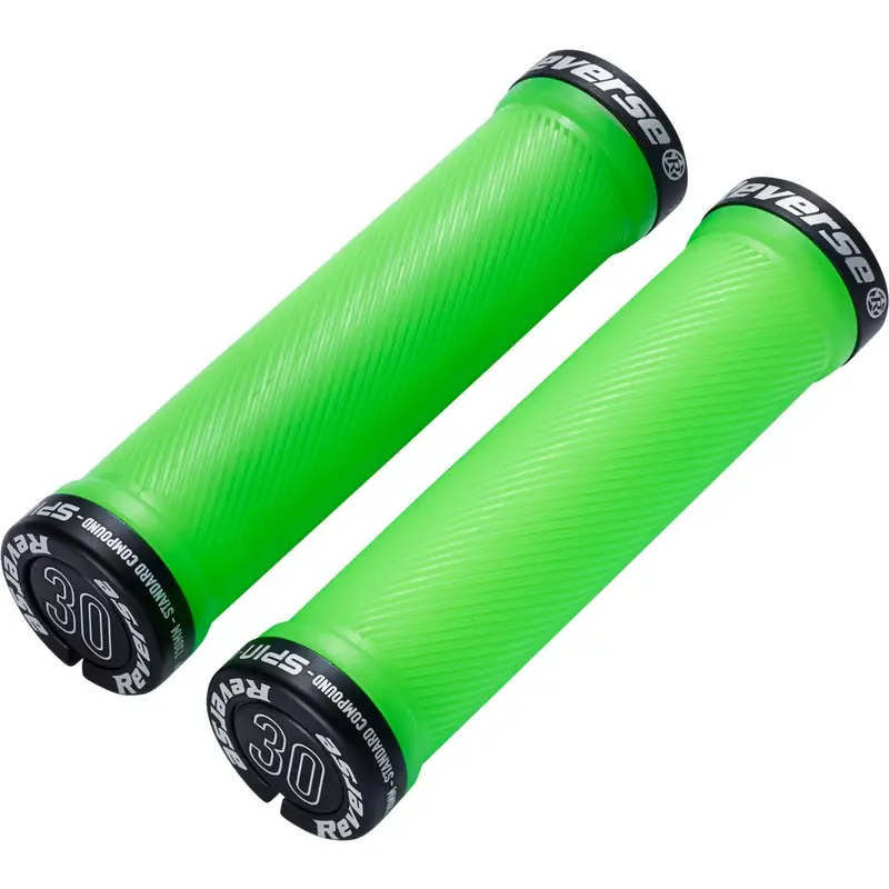 Manopole Spin Lock-On 30mm x 130mm Verde Fluo/Nero - image