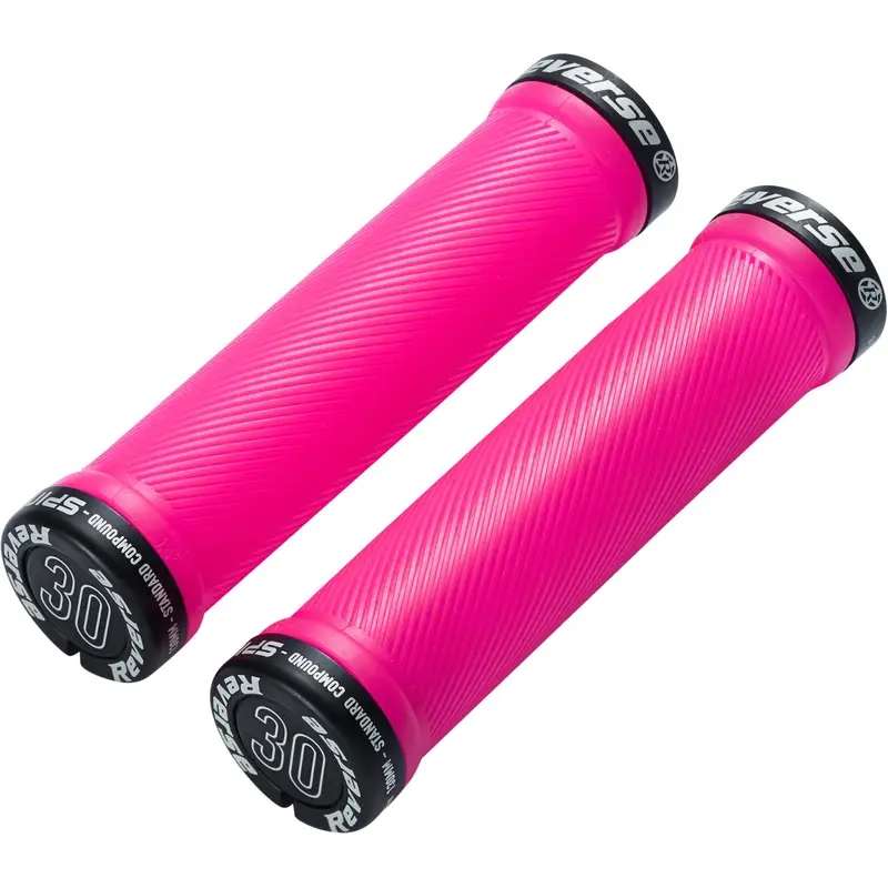 Manopole Spin Lock-On 30mm x 130mm Fucsia Fluo/Negro - image