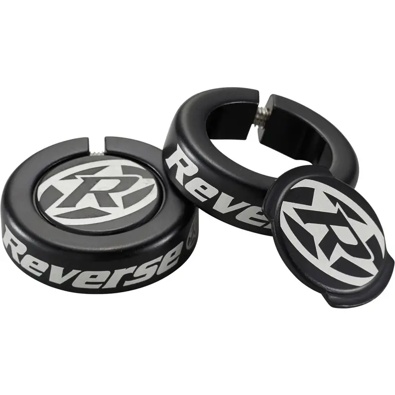 Chip-Endkappen für Lock-On-Griffe 2 Stück Schwarz - image