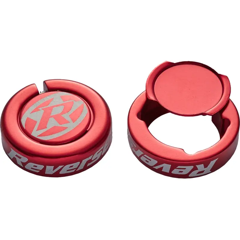 Tampas de Terminal de Chip para Manoplas Lock-On 2 Peças Vermelho - image