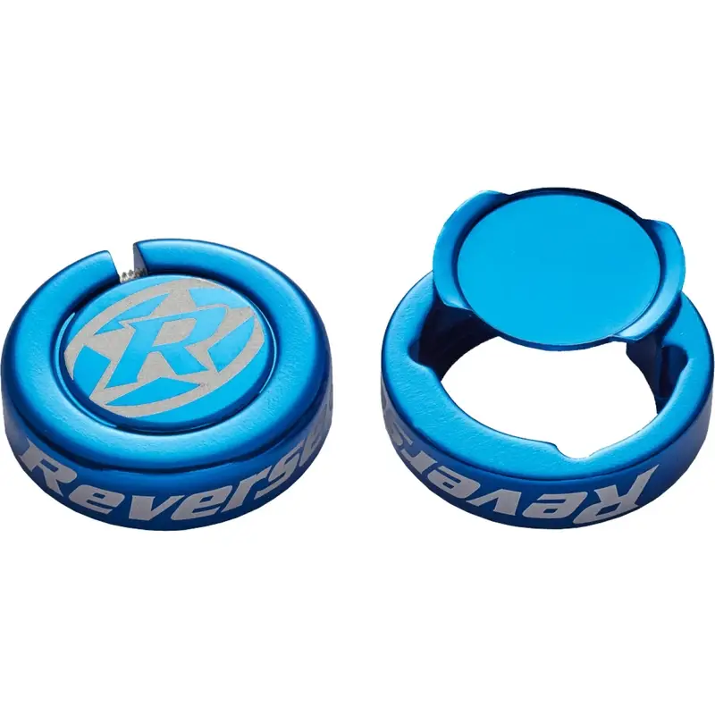 Chip-Endkappen für Lock-On-Griffe 2 Stück Blau - image