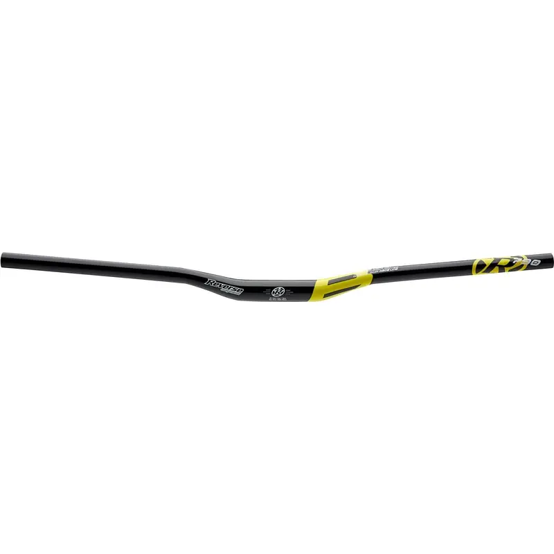 Manubrio MTB Base 790mm 31.8mm/18mm Rise Nero/Giallo - image