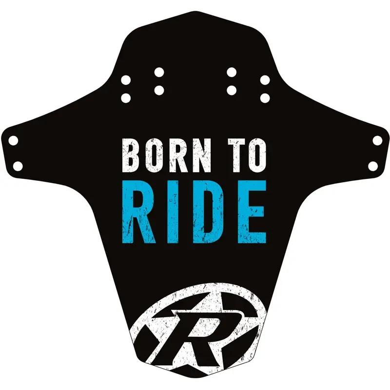 Parafango Mudfender Born to Ride Nero/Azzurro - image