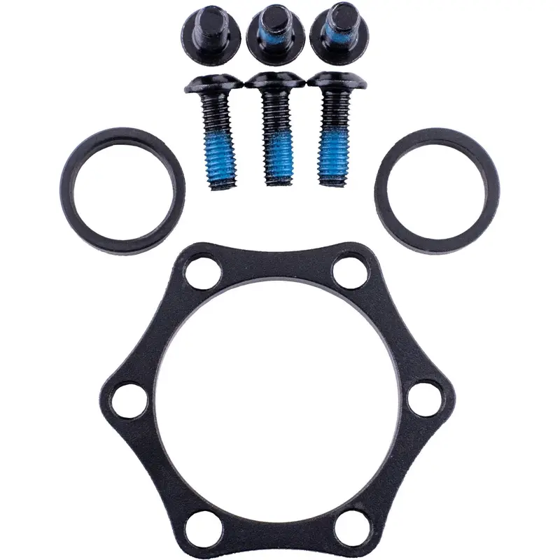 Schwarzer Front-Boost-Adapter mit 5mm Unterlegscheiben und M5x15 Schrauben - image