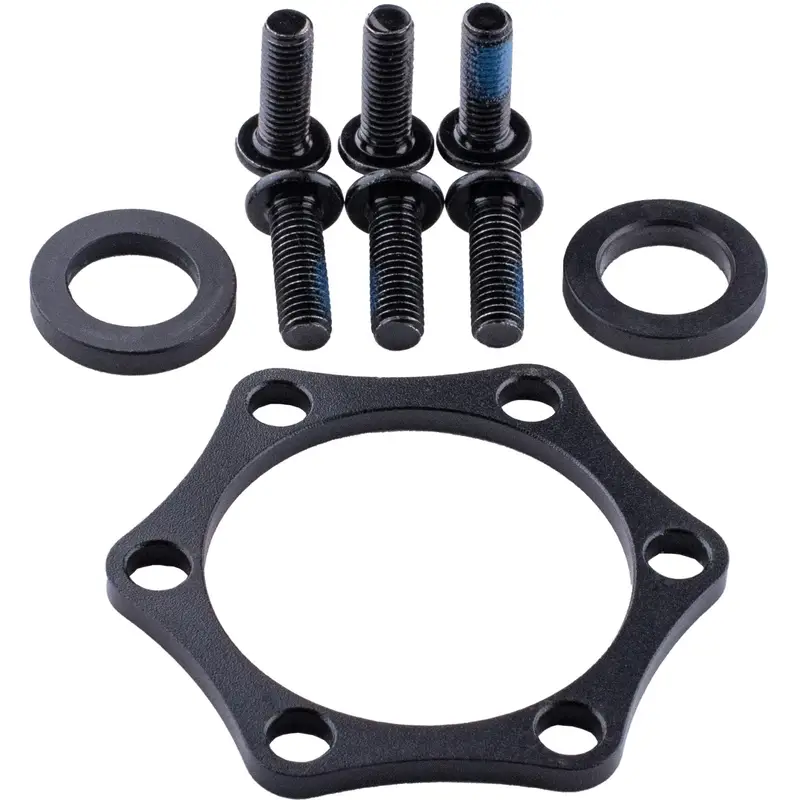 Schwarzer Hinterer Boost-Adapter mit 3mm Unterlegscheiben und M5x15 Schrauben - image