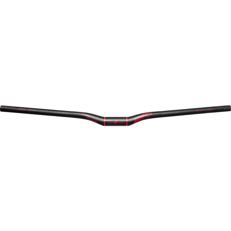 Manillar MTB Seismic 810 Carbono 31.8mm/25mm Negro Mate/Rojo - image