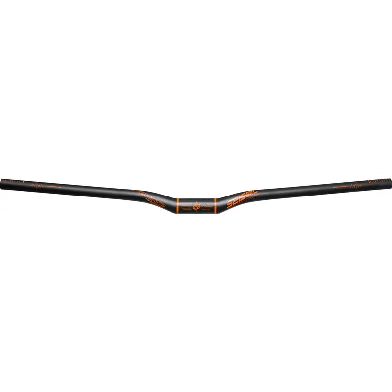 Manubrio MTB Seismic 810 Carbono 31.8mm/25mm Negro Mate/Naranja - image