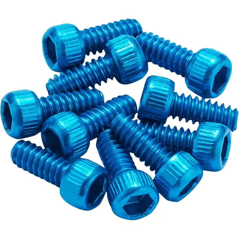 Aluminum Pedal Pins US for Escape Pro / Black One Blue - image