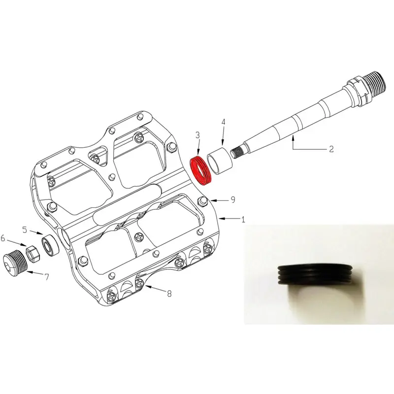 Rubber Bushing for Pedal Pivot 2 Pieces - image