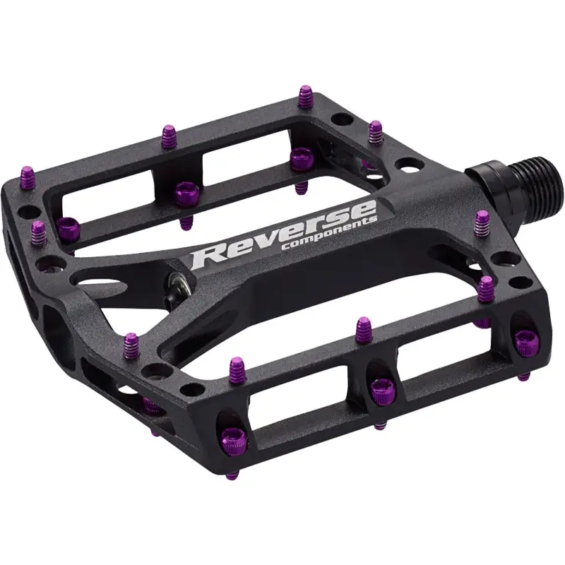 Pareja de Pedales MTB Flat Black One Negro/Violeta - image
