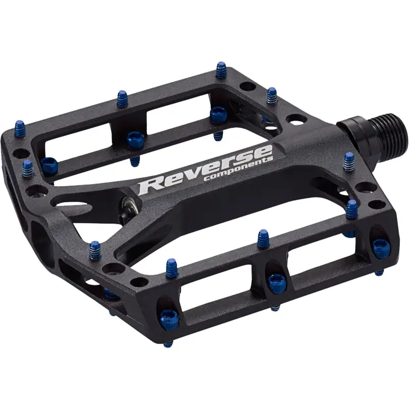 Pareja de Pedales MTB Flat Black One Negro/Azul - image