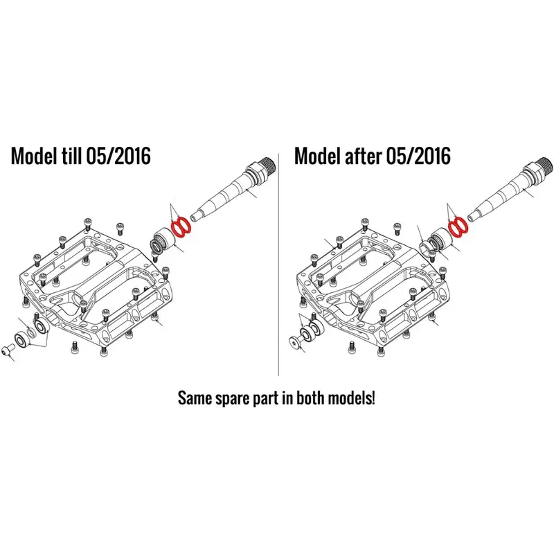 Junta Interna Pedais Black One - image