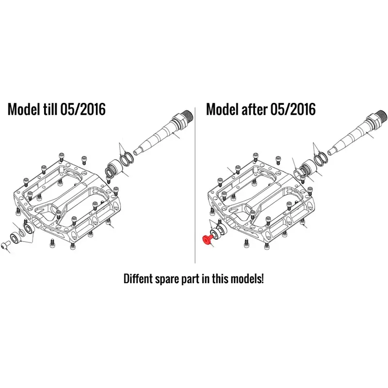 Right Pedal Spindle Black One from 2016 - image