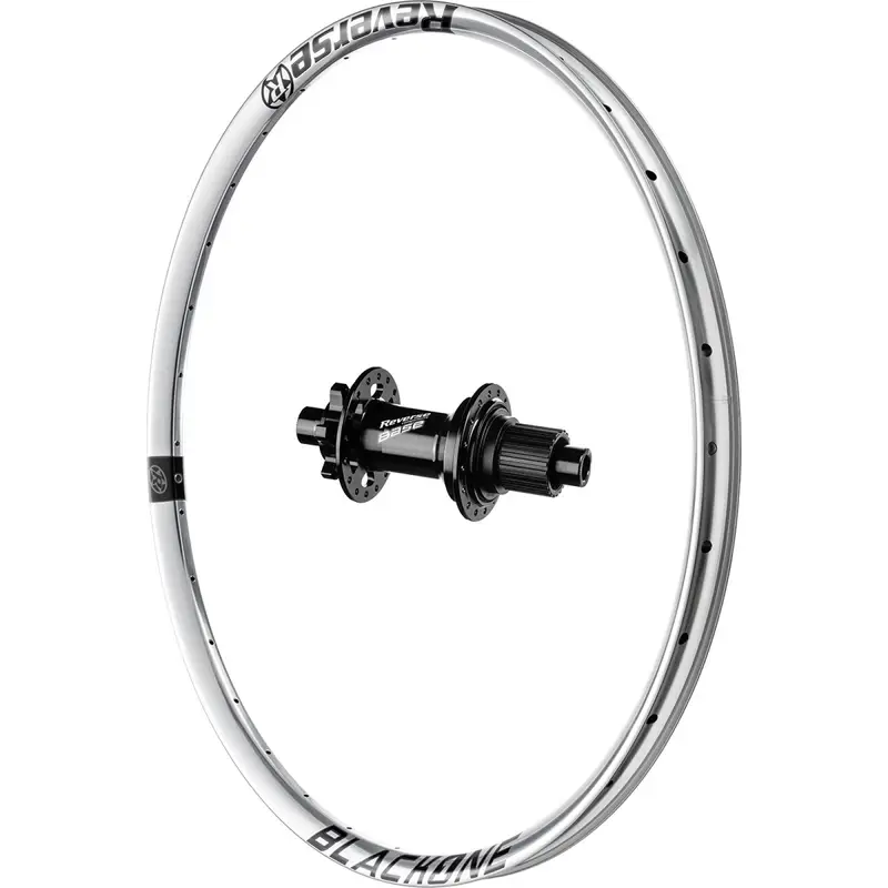 Ruota Posteriore MTB Black One 26'' Shimano MS Mozzo Base QR 12+10/135mmArgento - image