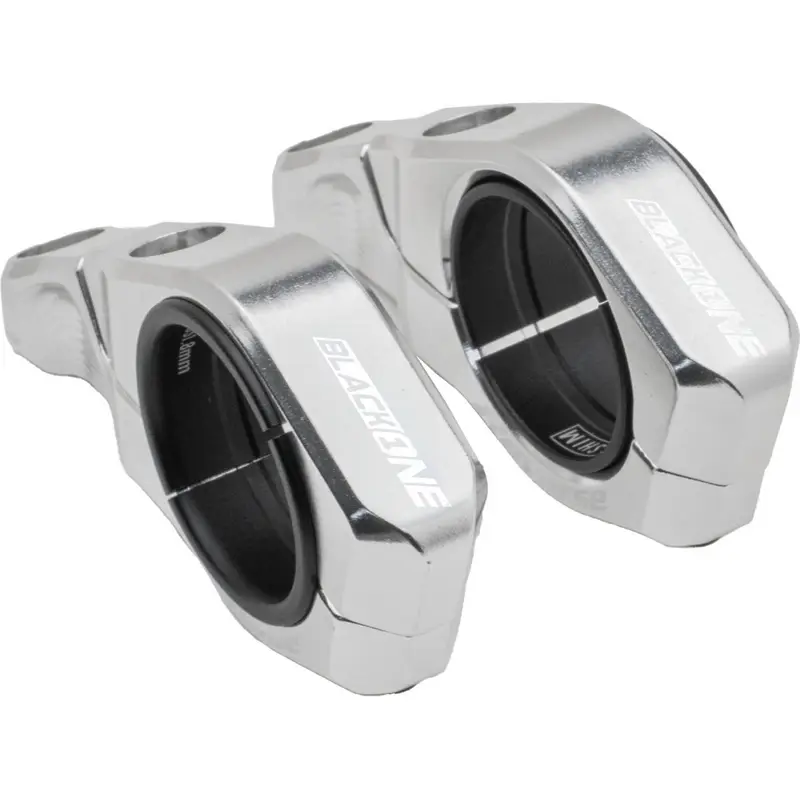 Attacco Manubrio Black-One D-2 45mm 31.8mm & 35mm Direct Mount Argento - image