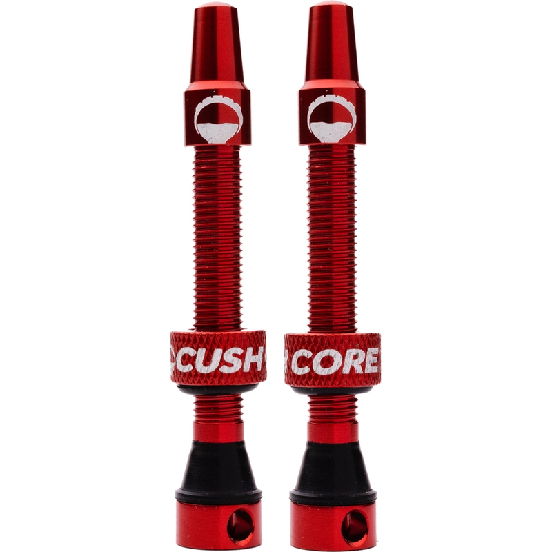 Presta Tubeless Ventil aus Aluminium 55mm Rot