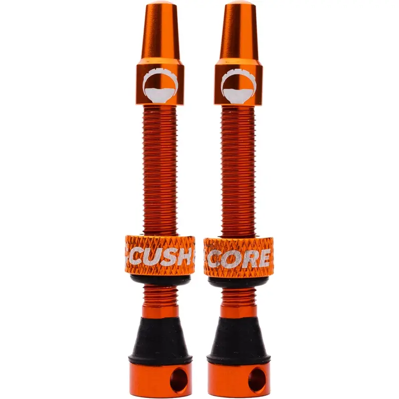 Válvula Presta sin cámara de aluminio 55mm naranja - image