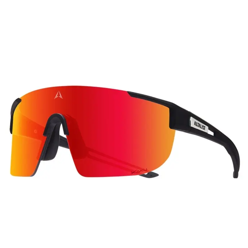Occhiali Kaku Sp4 Lenti Intercambiabili Nero Lente Rosso - image