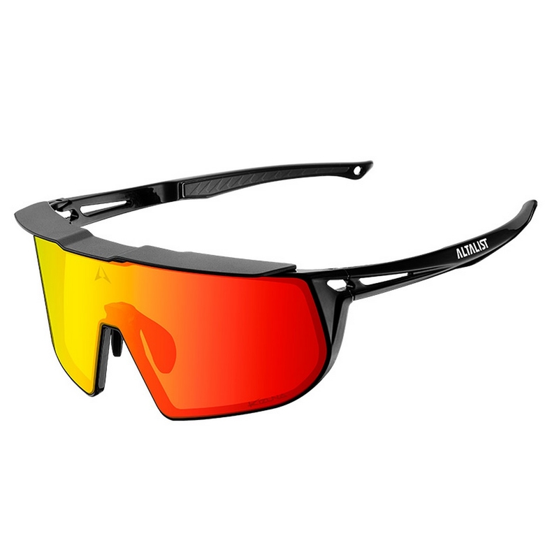 Kizuna J2 Brille Weiß Rote Spiegelglas