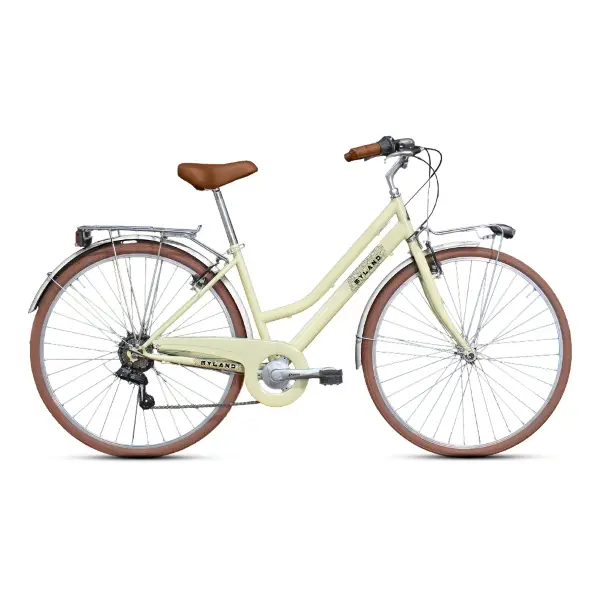 Bicicleta City Donna Curso 28.1 28'' 7v Creme Tamanho S - image